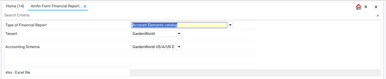 Sample params chart of accounts 